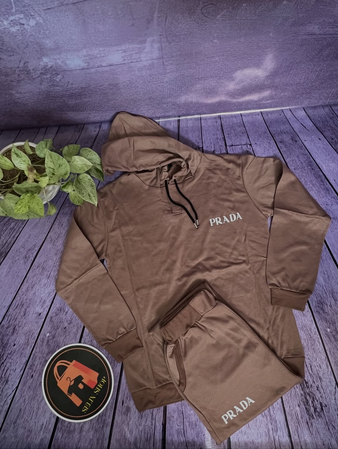 ست هودی شلوار دورس خارخورده فری سایز